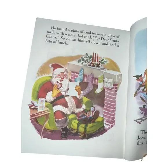 Vintage A Little Golden Book Walt Disney’s Santa’s Toy Shop 451-08 #6526 - Picture 2 of 3